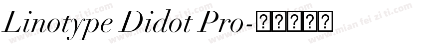Linotype Didot Pro字体转换
